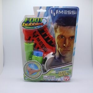 Messi Foot Bubbles Juggling Kit Toy Soccer Socks Solution New in Package